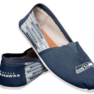 Women's Seattle Seahawks Canvas Shoes - SMALL